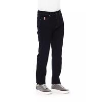 Logo Button Regular Jeans with Tricolor Insert and Contrast Stitching W38 US Men thumbnail