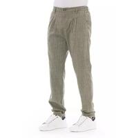 Front Zipper and Button Closure Chino Trousers 44 IT Men thumbnail