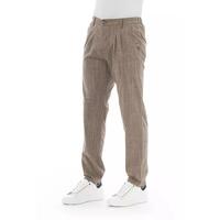 Front Zipper and Button Closure Chino Trousers 44 IT Men thumbnail