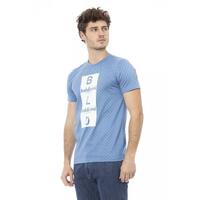 Baldinini Trend Men's Light Blue Cotton T-Shirt - L thumbnail