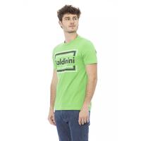 Round Neck Short Sleeve T-shirt with Front Print XL Men thumbnail