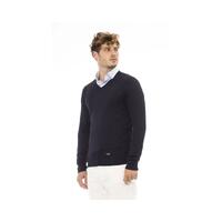 Baldinini Trend Men's Blue Modal Sweater - 56 IT thumbnail