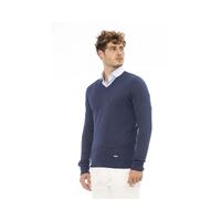 Baldinini Trend Men's Blue Modal Sweater - 52 IT thumbnail
