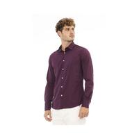 Baldinini Trend Men's Red Cotton Shirt - L thumbnail