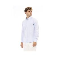 Baldinini Trend Men's Light Blue Cotton Shirt - 2XL thumbnail