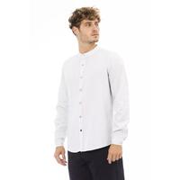 Baldinini Trend Men's White Rayon Shirt - M thumbnail