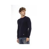 Baldinini Trend Men's Blue Wool Sweater - 54 IT thumbnail
