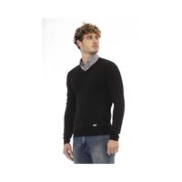 Baldinini Trend Men's Black Wool Sweater - 48 IT thumbnail