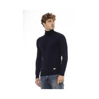 Baldinini Trend Men's Blue Wool Sweater - 48 IT thumbnail