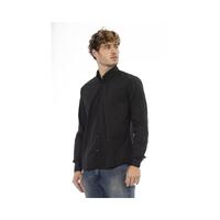 Baldinini Trend Men's Black Cotton Shirt - 44 IT thumbnail