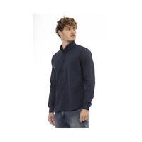 Baldinini Trend Men's Blue Cotton Shirt - XL thumbnail