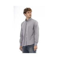 Baldinini Trend Men's Gray Cotton Shirt - XL thumbnail