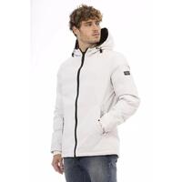Baldinini Trend Men's White Polyester Jacket - 2XL thumbnail
