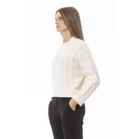 Baldinini Trend Women's Beige Wool Sweater - M thumbnail