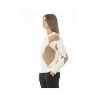 Baldinini Trend Women's Beige Wool Sweater - M thumbnail