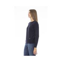 Baldinini Trend Women's Blue Wool Sweater - 40 IT thumbnail