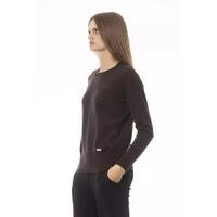Baldinini Trend Women's Brown Wool Sweater - 44 IT thumbnail