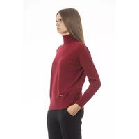 Baldinini Trend Women's Red Wool Sweater - 46 IT thumbnail