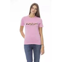 Baldinini Trend Women's Pink Cotton Tops & T-Shirt - S thumbnail