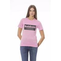Baldinini Trend Women's Pink Cotton Tops & T-Shirt - M thumbnail