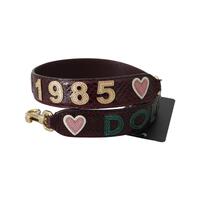 Genuine Dolce & Gabbana Bordeaux Shoulder Strap with Applique Detail One Size Women thumbnail