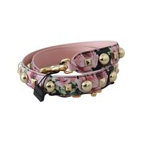 Floral Gold Studs Strap Handbag Accessory One Size Women thumbnail