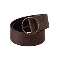 Authentic Dolce & Gabbana Leather Belt with Engraved Logo Buckle 90 cm Women thumbnail