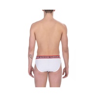 Bikkembergs Men's Sleek Bikkembergs Cotton-Elastane Bi-pack Briefs - L thumbnail