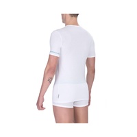 Bikkembergs Men's Elegant Dual-Pack White Crew Neck T-Shirts - M thumbnail