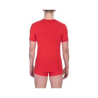 Bikkembergs Men's Vibrant Red Cotton Crew Neck Tee Twin Pack - L thumbnail