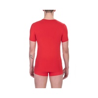 Bikkembergs Men's Vibrant Red Cotton Crew Neck Tee Twin Pack - S thumbnail