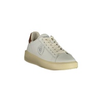 Blauer Men's White Leather  Sneaker - 44 EU thumbnail