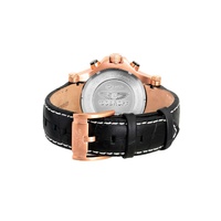 Bobroff Men's Black Leather Watch - One Size thumbnail