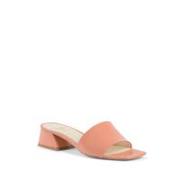 Leather Pink Sandals with 4cm Heel - 39 EU thumbnail