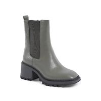 Military  Synthetic Leather Ankle Boots with 6cm Heel - 38 EU thumbnail
