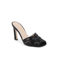 Satin  Cross-Strap Stiletto Mules - 39 EU thumbnail