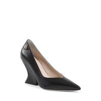 Wave-Shaped Heel Pointed-Toe Pumps - 37 EU thumbnail