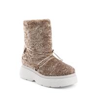 Faux Shearling Short Platform Boot - 37 EU thumbnail