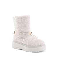 Shearling Drawstring Platform Ankle Boot - 39 EU thumbnail