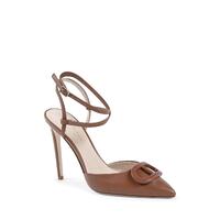 Pointed Toe Lace-Up Leather Pump - 41 EU thumbnail