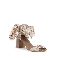 Silk Heeled Sandal - 37 EU thumbnail