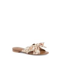 Printed Bow Silk Mule - 39 EU thumbnail