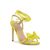 Satin Bow Sandal with Ankle Laces - 37 EU thumbnail