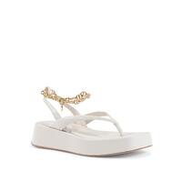 Gold Chain Wedge Sandals - 35 EU thumbnail