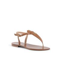 Tropical Print Leather Sandals - 41 EU thumbnail