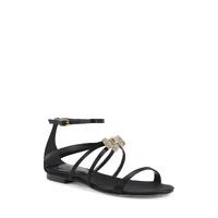 Satin Ankle-Strap Sandal with Swarovski Bow - 38.5 EU thumbnail