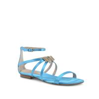 Swarovski Bow Satin Ankle-Strap Sandal - 39.5 EU thumbnail