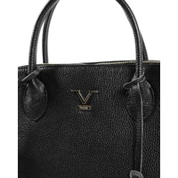 V Italia by VERSACE 1969 ABBIGLIAMENTO SPORTIVO SRL Women's V Italia by VERSACE 1969 ABBIGLIAMENTO SPORTIVO SRL Small Leather Satchel Black in Black - thumbnail