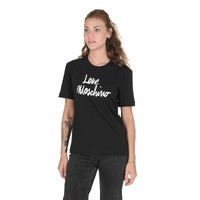 Love Moschino Women's Black Logo T-Shirt - 38 IT thumbnail