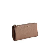 Leather Three Quarter Zip Wallet - One Size thumbnail